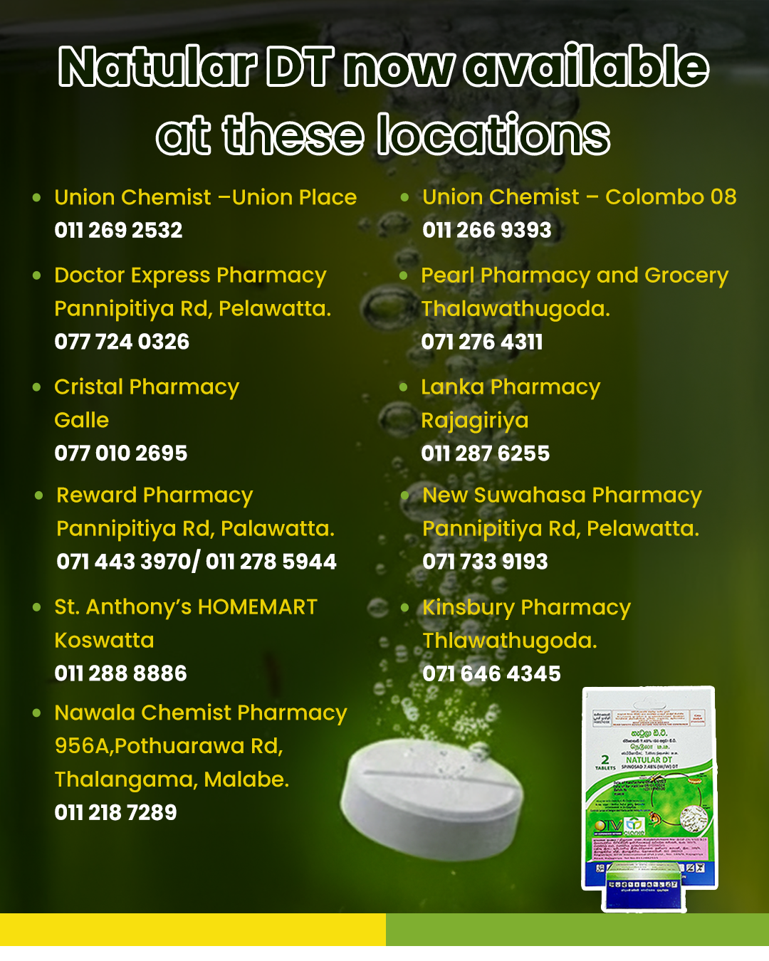 Natular DT tablets